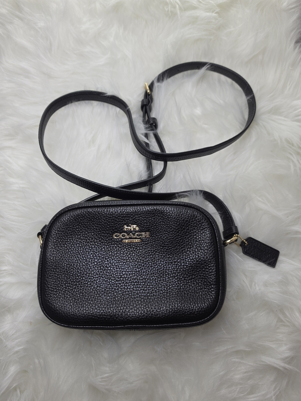 Coach Black Leather Crossbody Bag